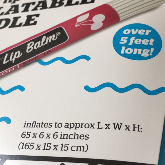 POOL TOY inflatable 5 ft lip Balm floating noodle - Picture 3 of 6